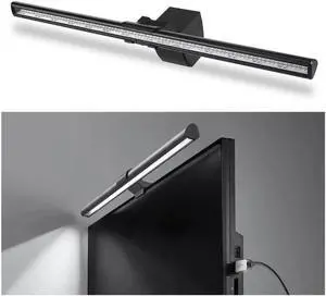 Computer Monitor Light Bar Gomyhom Screen Light with Adjustable Brightness and 3 Color Temperature PC E-Reading Task Lamp with USB Powered Essential for Work and Office
