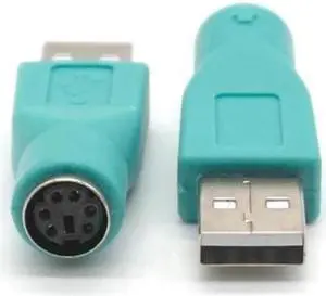 3PCS USB Female in to Male Adapter Converter for PS2 Computer PC Keyboard Mouse