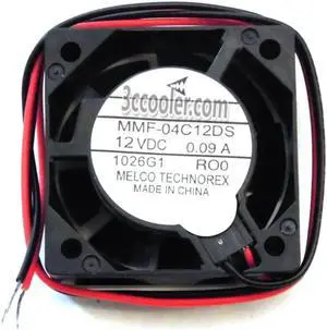 Melco 4015 40*15mm MMF-04C12DS RO0 ROO 12V 0.14A 2 Wires Case fan 4CM inverter ABB fanuc server cooler