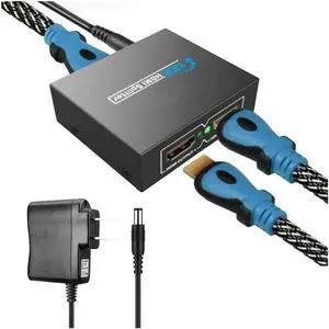 Anicorn FirstPower Full HD HDMI Splitter 1X2 Repeater Amplifier 3D 1080p 4K Switch Box 1 in 2 out