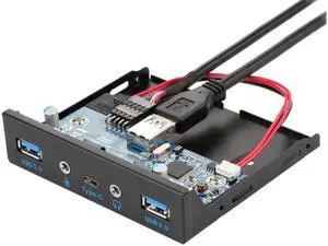 Anicorn FP35U32UCAM USB 3.1 Type C 5Gb/s & 2 x USB 3.0 PC Case 3.5 inch Floppy Bay Front Panel 3 Ports USB Hub w/ HD Audio Output & Microphone Anicorn FP35U32UCAM USB 3.1 Type C 5Gb/s & 2 x USB 3.0 PC Case 3.5 inch Floppy Bay Front Panel 3 Ports USB Hub w/ HD Audio Output & Microphone