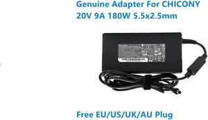 20V 9A 180W CHICONY A17-180P4B A180A051P AC Adapter For MSI GF65 THIN 10UE WS66 WS75 Gaming Laptop Power Supply Charger
