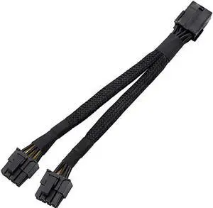 8Pin PCI Express Graphics Video Card GPU VGA 8 Pin Female to Dual GPU 8Pin (6+2) Pin Male GPU 8 pin Splitter Power Extension Cable 8 Pin GPU molex (9-inch) TeamProfitcom