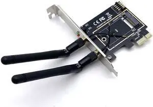 Weastlinks M.2 NGFF Key A A+E to Mini PCI-E Wireless Adapter WiFi Bluetooth Network Card Converter PCI-Express 1X M2 NGFF Support 2230 2242