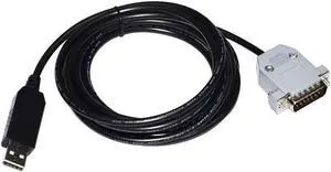 JAENFONG FT232RL USB TO D-SUB 15PIN DB15 MALE ADAPTER RS232 SERIAL COMMUNICATION CABLE FOR AESTIVA ANESTHESIA MACHINE (FT232RL CHIP) Cable length:(1.8M)