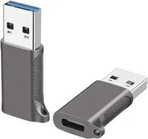 USB 3.2 Type C to USB-A Adapter Gen 2 Double Side 10Gbps USB C Female to USB Male Converter Support Data Transfer,C-Type Headerset Audio and Fast Charging USB-C Adapter - 1 Piece