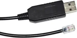 JAENFONG TLS2200 PC PRINTER CABLE WITH FT232RL CHIP USB TO RJ9 RJ22 4P4C PLUG PC PRINTER RS232 SERIAL COMMUNICATION KABLE (FT231XS Chip) Cable length:3m