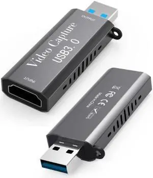 HDMI To USB 3.0 Video Capture Card 1080P HD Recorder Game/Video Live Streaming For Windows, Android & MacOS Suitable For High-definition Acquisition, Teaching Records, Medical Imaging