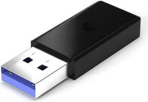 USB C adapter 3.0 Male to USB 3.1, Type C Female to usb Male Adapter Port for Laptop Phone Black 1Pack