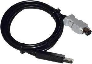 JAENFONG FT232RL CHIP USB TO SM-6P ENCODER RS232 SERIAL IEEE1394 COMMUNICATION CABLE FOR STEPPER L5 HBS AC SERIES CN3 PORT (FT232RL CHIP) Cable length:5M