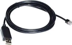 JAENFONG FT232RL USB TO RJ9 4P4C PLUG RS232 SERIAL COMMUNICATION DEBUG CABLE FOR CDHD CDHD2 SERVO BH86 C7 PORT TO PC Cable length:(3.6m)