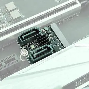 M.2 (A+E Key) Card NGFF to 2 Ports SATA3.0 / 6G Extention Card Hard Disk Drive-Free JMB582 (Short Version)