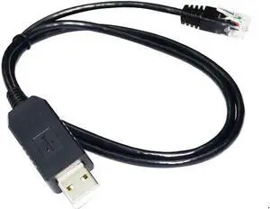 JAENFONG FT232RL CHIP USB TO RJ11 6P4C RS232 SERIAL COMMUNICATION CABLE FOR NEXUS SOLAR ENERGY LIFEPO4 BATTERY BMS TO PC Cable length:(1.8m) (FT232RL Chip)
