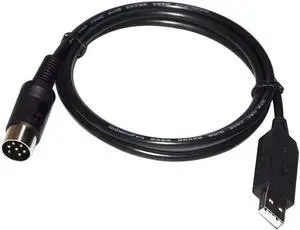 JAENFONG FT232RL USB TO UART TTL 6PIN DIN PLUG ADAPTER CAT PROGRAMMING CABLE FOR YAESU- RADIO FRG-100 FRG-965 FRG-8800 FRG-9600 (FT232RL Chip) Cable length:5M