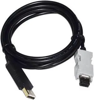 JAENFONG USB TO SM-6P ENCODER RS232 SERIAL IEEE1394 COMMUNICATION CABLE FOR LXM SERIES SERVO DRIVE CN3 PORT LINK TO PC (PL2303GR CHIP) Cable length:5M