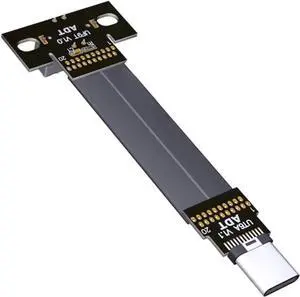 ADT-LINK USB 3.1 Extension Adapter Cable Male and Female Type-c to Type-e Data Cable 10G/BPS for ITX Motherboard Built-in USB Device (20cm,T6A-F9T with Chip)