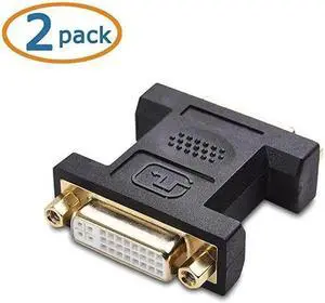 2Pack DVI to DVI Coupler DVI Female to Female Adapter
