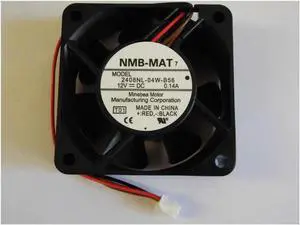 20 Pcs / Lot NMB 6020 12V 0.14A 2408NL-04W-B56 6CM 2-Balls Bearing 4-Wires 4Pins Cooling Fan For case