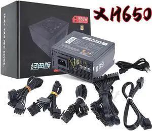 110V 220V Gaming pc power supply SFX650 for SFX Full Modular 80plus Bronze Power Supply XH650 550W FSP MS450 Working