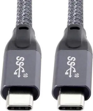 USB Type-C 3.1 Gen2 Cable 6.56ft USB C to USB C Cable USB 3.1 Gen2 Type C Data Video Cable Adapter for Tablet & Phone & Laptop 10Gbps