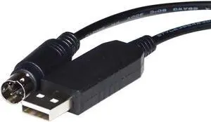 JAENFONG FT232RL USB TO MINI DIN 4 PIN MD4 ADAPTER RS232 SERIAL COMMUNICATION CABLE FOR TAKAHASHI TEMMA CONNECTION TO PC (USB-MINI DIN) Cable length:(1.8m)