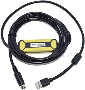 NEW USB-SC09-FX FX-USB-AW For Mitsubishi MELSEC FX Series PLC Programming Cable USB To RS422 Adapter Data Download Line