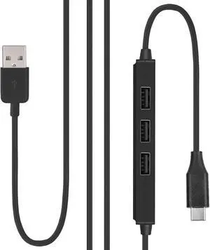 USB Type-C to USB-A 2.0 Male Data Cable USB 2.0 hub 3 Port USB C Adapter Type C to USB A Connector for Laptop Cell Phone Tablet