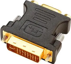 DVI to VGA Adapter DVI Male to VGA Female Adapter DVI-I Converter 24+5 Port for Computer Monitor TV Old Video Card (Digital to Analog Directional Connection)