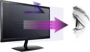 Anti Blue Light Screen Protector (3 Pack) for 25 Inches (Screen Measured Diagonally) Desktop Monitor. Filter Out Blue Light That Relieve Computer Eye Strain and Help You Sleep Better