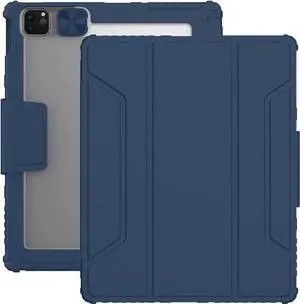 JAENFONG Case for 2024 iPad Pro 11-Inch M4 (2024, 5th Gen), Durable Shockproof Strong Protective Cover with 360° Rotating Stand - Hand Strap - Shoulder Strap - Pencil Holder