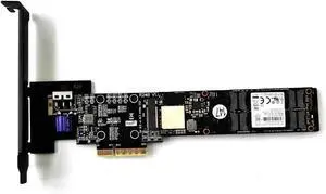 JAENFONG ADT PCIe 5.0 x4 to M.2/M.3 NVME SSD Adapter Card 128G/bps with Bracket Compatible with M.2 NVMe 2230 2242 2260 2280 22110 SSD (R24B)