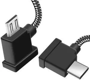 0.5FT Micro to USB C Remote Controller Cable for iPhone 15 Pro/16 DJI Mavic Mini Mini SE 2 Pro/Zoom Air/Pro Spark Drone to Tablet OTG Data Cord Accessories (USB C Connector)