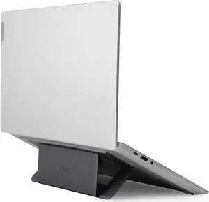 JAENFONG MOFT Invisible Airflow Laptop Stand with Open Design for Heat Dissipation, Adjustable Dual Angles, Reusable and Residue-Free, Compatible with Laptops up to 16",Star Grey