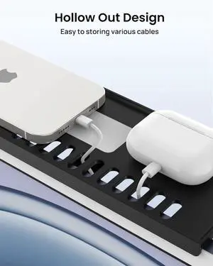 Monitor Top Shelf for TV, No Drill Adjustable Computer Monitor Top TV Shelf Mount, Space Saving Screen Top Shelf for Cable Box,Streaming Devices,Router and Home Decor, Black