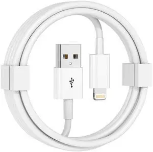 Car Carplay Cable [ MFi Certified] USB A to Lightning Cable for iPhone 14 13 pro max Plus SE 2nd/12/11/Xs/XR Charging Cords for iPhone (White 3 ft)