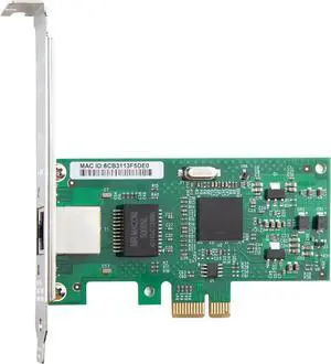 JAENFONG 1.25G Gigabit Ethernet PCI Express Network Card(NIC), with Intel 82573 Controller, Single RJ-45 Port , Support Windows Server/Freebsd/VMware/SLSE
