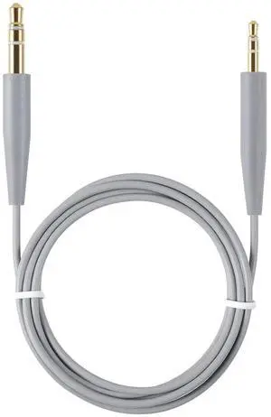 Replacement Audio Cable Cord Extension Wire for QuietComfort QC25 QC35 Headphones with in line Mic Volume Control (No mic Grey)