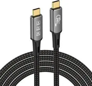 USB4 Cable, with Thunderbolt 4 Cable, 240W Charging Cable, 40 Gbps Data Cable, 8K @ 60Hz HDR, USB C to USB C Cable, 90Degree for Hub, Dock MacBook, M2, M3, Mac SSD (90Degree USB4 40G 240W 1M) USB4 Cable, with Thunderbolt 4 Cable, 240W Charging Cable, 40 Gbps Data Cable, 8K @ 60Hz HDR, USB C to USB C Cable, 90Degree for Hub, Dock MacBook, M2, M3, Mac SSD (90Degree USB4 40G 240W 1M)