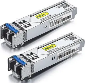 1.25G SFP Transceiver 1000Base-LX, 1310nm SMF, up to 10 km, for GLC-LH-SMD, Meraki MA-SFP-1GB-LX10, Ubiquiti UniFi, Fortinet, Mikrotik, D-Link, Netgear, TP-Link TL-SM311LS and More, Pack of 2