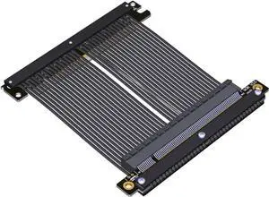 JAENFONG ADT-Link PCIe 4.0x16 Graphics Card Extension Cable Dual Reverse Full Speed Stable Compatible for ITX A4 Chassis (M33JK-TU, 18cm)