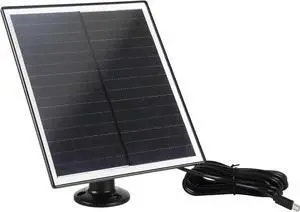 Solar Charger DIY Battery Solar Panel 6W 5V IP65 Waterproof with Micro USB Cable for Outdoor CCTV Surveillance Cameras Solar Charger DIY Battery Solar Panel 6W 5V IP65 Waterproof with Micro USB Cable for Outdoor CCTV Surveillance Cameras