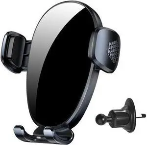 Car Phone Holder Mobile Phone Bracket for car Ventilation Metal Hook Clip Fixed 360° Rotation Suitable for iPhone Google and All Other Smart.