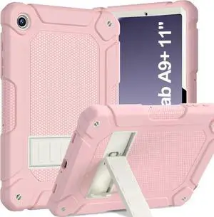 for Galaxy Tab A9+ Plus Case 11 Inch 2023 (SM-X210/X216/X218) Heavy Duty Shockproof Protective Galaxy Tab A9+/A9 Plus Tablet Case Pink