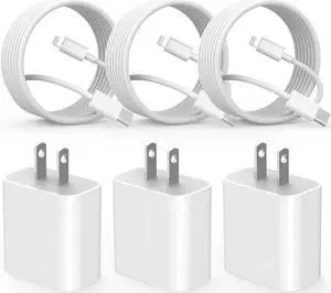 Fast Charger iPhone i Phone Charge Cable 3Pack iPhone Charger Fast Charging 6Foot Phone Charging USB C Charge Adapter 6FT Type C to Lightning Cable for iPhone 14 Pro Max/14 Plus/13/12 Mini/11/10/XS/SE