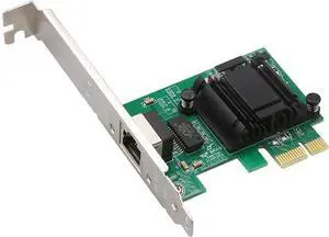 1G Gigabit Desktop PCI-e Network Adapter (NIC) with Intel 82574L Chip 10/100/1000Mbps Ethernet Network Card Single Copper RJ45 Port PCI-e X1 Compare to Intel EXPI9301CT/EXPI9301CTBLK