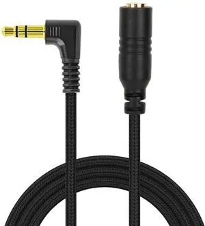 12Ft Long 3.5mm TRS Male to TRS Female Microphone/Headphone/Speaker Audio Extension Cable Compatible with Rode Boya Mova Takstar Comica Sairen DJI Mic 2 Canon Nikon & More