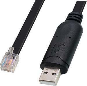 USB to RJ12 Adapter Console Cable for APC PDU Cable 940-0144 Replacement, Compatible with APC Metered and Switched Rack PDU AP78xx, AP79xx, AP86xx, AP88xx, AP89xx, AP77xx