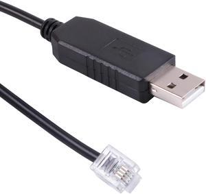 USB to RS232 RJ10 4P4C Console Upgrade Cable for Meade HC 497 Autostar Audiostar,for Meade 505 Cable Replacement, for LX200 LX90 LX850 LX600 LX80 ETX125 ETX90 ETX80 LX65
