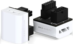 EZDIY-FAB 12VHPWR 12+4 Pin Angle Connector Power Adapter Slim Type for RTX40' Series Graphics Card - Supports 600W Output - Compatibility with RTX4090, 4080, 4070ti - 180-Degree STD Type - White - OEM EZDIY-FAB 12VHPWR 12+4 Pin Angle Connector Power Adapter Slim Type for RTX40' Series Graphics Card - Supports 600W Output - Compatibility with RTX4090, 4080, 4070ti - 180-Degree STD Type - White - OEM