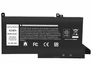 New Laptop Battery for Dell Latitude 12 7000 7280 7480 Series Replacement DJ1J0